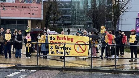 Residents protest proposed charges and barriers for Blanchardstown Centre car parks