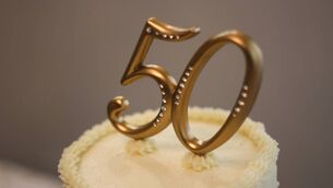 <p>50th Wedding Anniversary Cake.</p> <p>50th Wedding Anniversary Cake.</p>