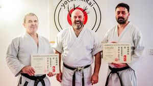 Eddie excels with 5th Dan Black Belt grade