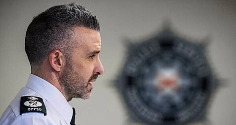 Police investigating attack on officers with hunting knife as attempted murder