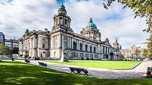 Palestine flag flies on Belfast City Hall