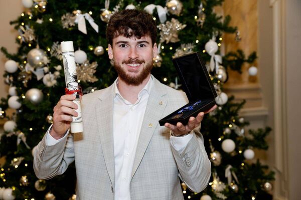 Jonathan Monroe was awarded a Bronze medal and a Certificate of Bravery. Picture: Maxwells Jonathan Monroe was awarded a Bronze medal and a Certificate of Bravery. Picture: Maxwells