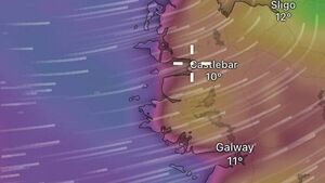 When Storm Bram will be at its strongest in Mayo