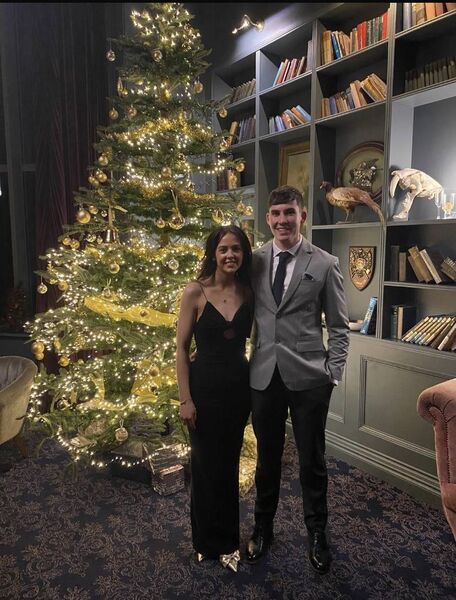 Aisling Kenny from Tooreen and Adrian Phillips, the Ballyhaunis and Mayo senior football goalkeeper, who will marry on Saturday next. 
