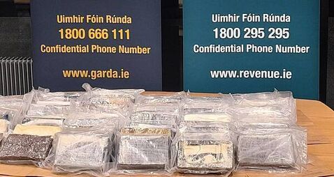 Two men and one woman arrested after cocaine worth €4m seized in Kildare and Wexford