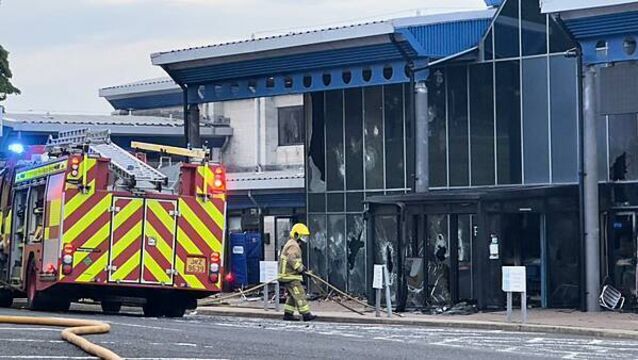 Man faces court over leisure centre arson attack during riots