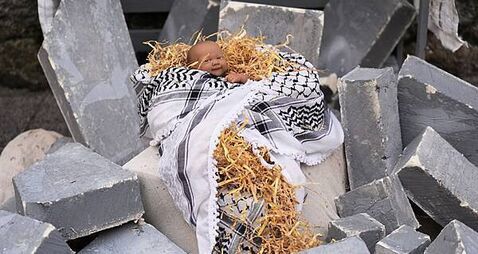 Nativity scene recreated by activists in Dublin ‘in solidarity with Gaza’