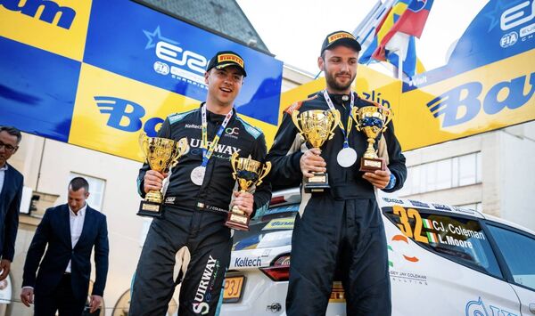 Crossmolina's Lorcan Moore at the Barum Rally in Czechia.