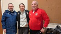 Roisin pays visit to Mayo team