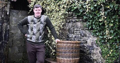 Irish basket weaver takes craft to Glastonbury and beyond