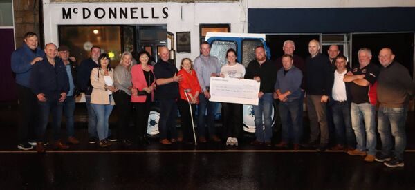 The proceeds of a tractor run held back in April 2025, which amounted to €6,820, was recently accepted by Rosaline Lally of Erris Family and Community Support Centre on behalf of NorthWest STOP. The cheque was presented by Kenny McAndrew (Irish Natura and Hill Farmers Association) and representatives of Midlands Tractor Run. Many thanks to everyone who supported this event in any way.