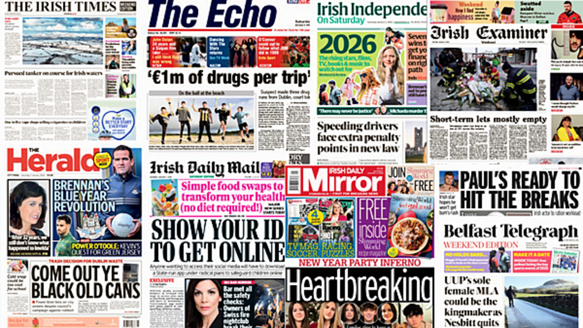 What the papers say: Saturday's front pages