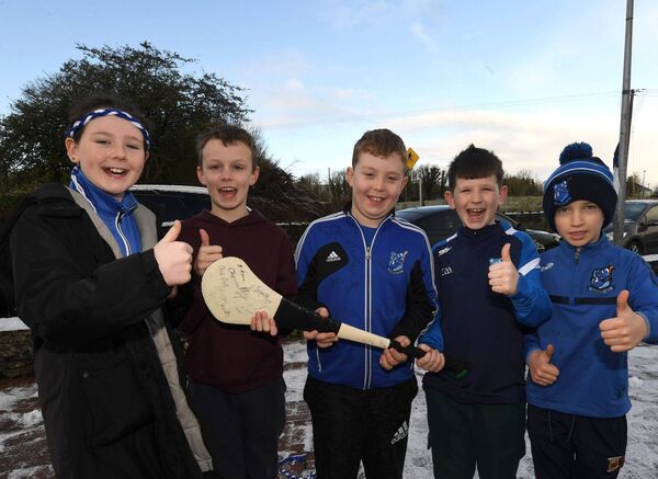 A group of young Tooreen hurlers pictured at the club’s Meet and Greet event in Tooreen Hall last Sunday mornng, from left: Eimear Freyne, Mark Finn, JP Ganley, James Freyne and Cian Finn.	Picture: David Farrell Photography 