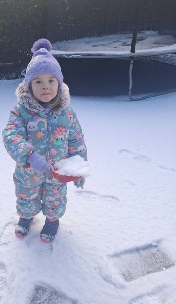 Kate Conneely, Castlebar, celebrated her 4th Birthday making a snowman. Kate Conneely, Castlebar, celebrated her 4th Birthday making a snowman.
