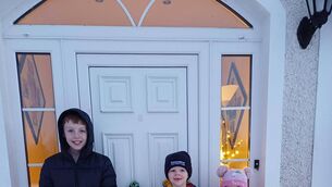 <p>Conor, Aaron, Darragh and Charlotte Colgan, from Kiltimagh, enjoying last week's snowfall.</p>