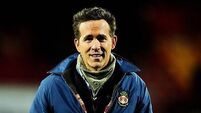 Ryan Reynolds chats to fans at Wrexham’s FA Cup clash with Nottingham Forest