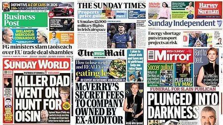 What the papers say: Sunday's front pages