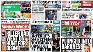 What the papers say: Sunday's front pages