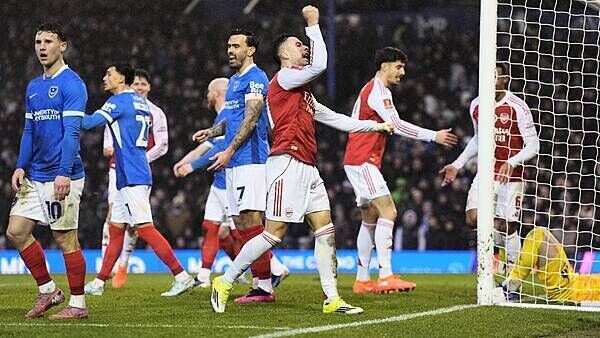 Redemption for Gabriel Martinelli as Arsenal hammer Portsmouth