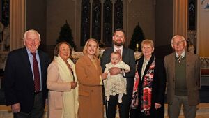 Congratulations: Family celebrate christening in local Mayo church