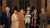 Congratulations: Family celebrate christening in local Mayo church