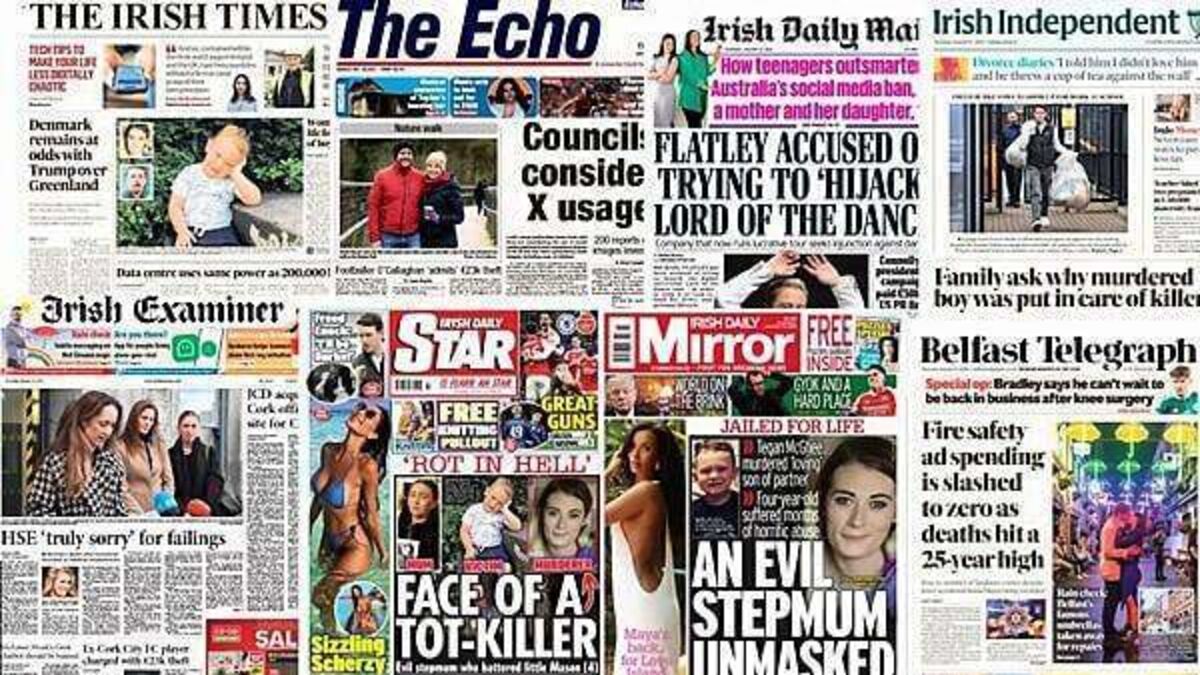 What the papers say: Thursday's front pages