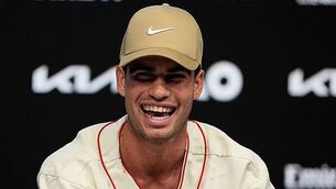 Anthony Joshua returns to the gym following car crash