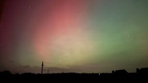 <p>Northern Lights near Irishtown, County Mayo.</p>