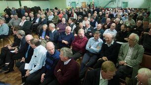 <p>Some of the large crowd who attended the inaugural meeting of the Association of Catholic Priests in Portlaoise, Co Laois, in 2010. 	Picture: Michael O'Rourke.</p>