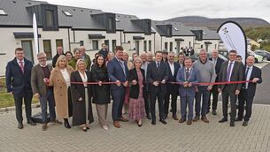 <p>Minister for Housing, Local Government and Heritage James Browne TD cut the tape on Mayo County Council's housing development at Murrervagh Close, Mulranny last year.	 Picture: Conor McKeown</p>