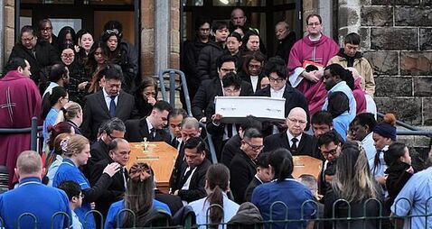 Couple and baby killed in crash ‘filled with dreams and hopes’, mourners told