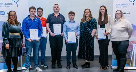 Local Notes: Oweninny Wind Farm Educational Scholarship Fund presentation.