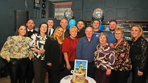 <p>A function was held in The Cot and Cobble in Ballina for Sean McNulty, who recently retired from Mayo County Council after 40 years of service. Sean is pictured with his wife Bernie, daughter Aoife, sister Anne and extended family. 	Picture: John O'Grady</p>