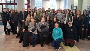 <p>Fifth Year and and LCA1 students from Mount Saint Michael Secondary School in Claremorris attended the Mayo Careers Fair at ATU Castlebar last week. It was a valuable opportunity for students to explore the wide range of career pathways available to them after school. They engaged in meaningful conversations with representatives from a variety of colleges, the Defence Forces, An Garda Síochána, Mayo Abbey Cookery School, and a broad range of health professionals, including dietitians, physiotherapists, occupational therapists, and speech and language therapists. </p> <p>Fifth Year and and LCA1 students from Mount Saint Michael Secondary School in Claremorris attended the Mayo Careers Fair at ATU Castlebar last week. It was a valuable opportunity for students to explore the wide range of career pathways available to them after school. They engaged in meaningful conversations with representatives from a variety of colleges, the Defence Forces, An Garda Síochána, Mayo Abbey Cookery School, and a broad range of health professionals, including dietitians, physiotherapists, occupational therapists, and speech and language therapists. </p>