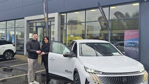 <p>Diarmuid O’Connor, Mayo Senior Footballer with Karen Burke, Director, JJ Burke Car Sales.</p> <p>Diarmuid O’Connor, Mayo Senior Footballer with Karen Burke, Director, JJ Burke Car Sales.</p>