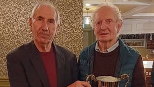 <p>Congratulations to Tom Salmon and Paddy Gallagher winners of the Jim Lavin Memorial Cup at Swinford Bridge Club meet in the Gateway Hotel, Swinford on Monday, January 26, last. Jim Lavin was one of the founding members of Swinford Bridge Club.</p>