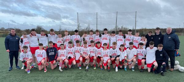 The juvenile football panel of St Joseph's Secondary School, Foxford after last week's Mayo Post Primary O'Haire Cup Final where they beat Ballyhaunis Community School at the Connacht GAA Centre of Excellence in Bekan.
