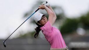 <p>Shannon Burke in action on her way to the Irish Mid-Amateur Women's Open Championship victory in Rosslare last year. Picture: INPHO/Laszlo Geczo</p> <p>Shannon Burke in action on her way to the Irish Mid-Amateur Women's Open Championship victory in Rosslare last year. Picture: INPHO/Laszlo Geczo</p>
