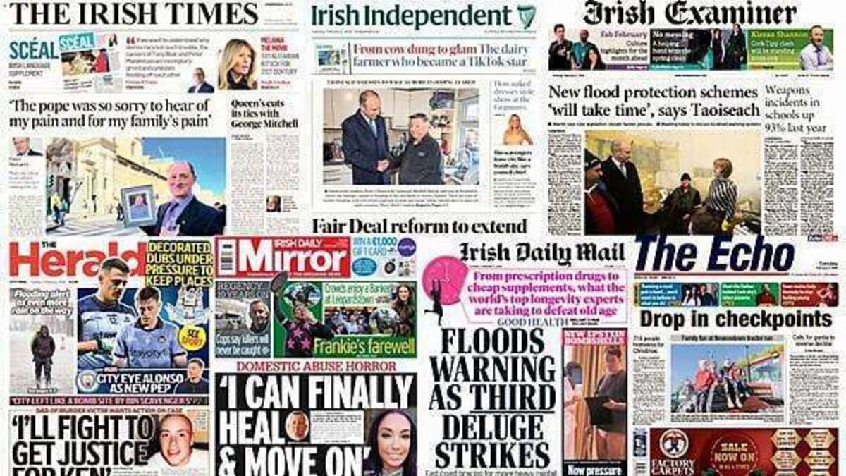 What the papers say: Tuesday's front pages