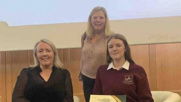 Local Notes: Leah Honan, St Joseph's Secondary School, Charlestown, wins prestigious history award.