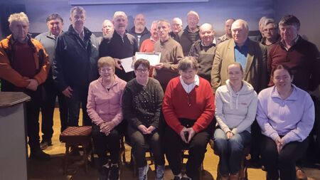 Local Notes: Presentation to Sean Cawley on retirement from Rural Social Scheme in Easkey.