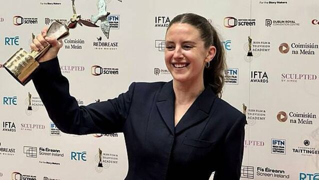 Louisa Harland pays tribute to Hamnet co-stars after rising star win