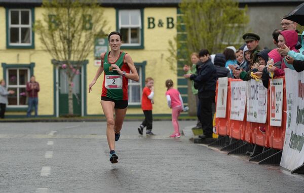 Sinead Diver on her way to winning the Mayo.ie Western People West of Ireland Women's Mini-Marathon in Castlebar in 2016.	 Picture: Tomás Greally