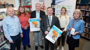 <p>Pictured at the launch of the initiative were, from left: Alan Stephens, EPA Regional Manager; Librarian Orlagh Heverin; County Librarian Austin Vaughan; Mayo County Council Cathaoirleach Sean Carey; Librarian Celene Brennan and Joanne Grehan, Director of Services at Mayo County Council. Picture: Alison Laredo</p> <p>Pictured at the launch of the initiative were, from left: Alan Stephens, EPA Regional Manager; Librarian Orlagh Heverin; County Librarian Austin Vaughan; Mayo County Council Cathaoirleach Sean Carey; Librarian Celene Brennan and Joanne Grehan, Director of Services at Mayo County Council. Picture: Alison Laredo</p>