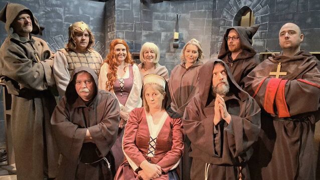 <p>Members of Ardagh Community Players who will stage 'The Sorcerer's Tale' on Friday, March 6 and Sunday, March 8 in the local community centre. Picture: David Farrell</p>