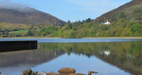 Perfect peace in the church at the lake