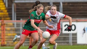 <p>Sinead Walsh made a big impact off the bench against Tyrone last Sunday. Picture: Cathriona Gillen Photography</p> <p>Sinead Walsh made a big impact off the bench against Tyrone last Sunday. Picture: Cathriona Gillen Photography</p>