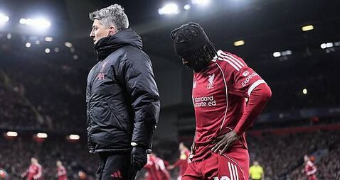 Jeremie Frimpong back in training with Liverpool after five-game absence