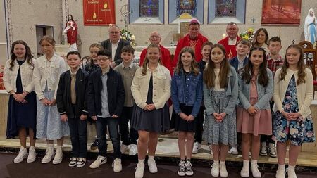 Local Notes: Currabaggan NS pupils make their Confirmation.