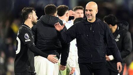 Pep Guardiola hails ‘huge victory’ at Leeds as Man City reel in leaders Arsenal